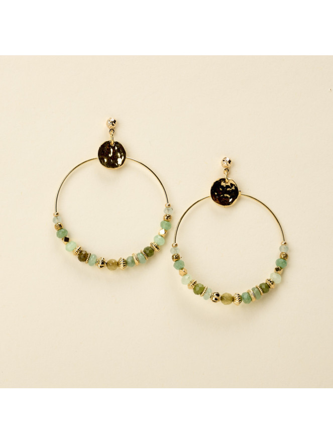 Boucles d'oreilles By Garance BOYE VERT