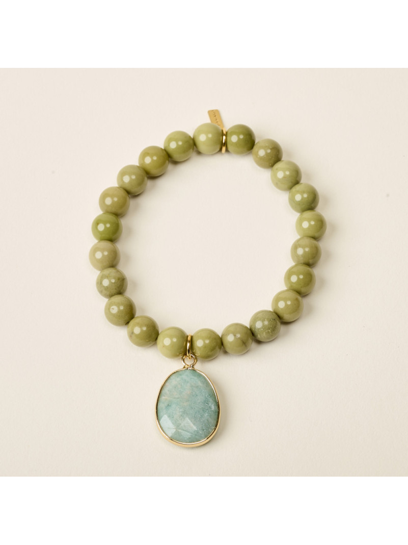 Bracelet By Garance AADA VERT AMAZONITE