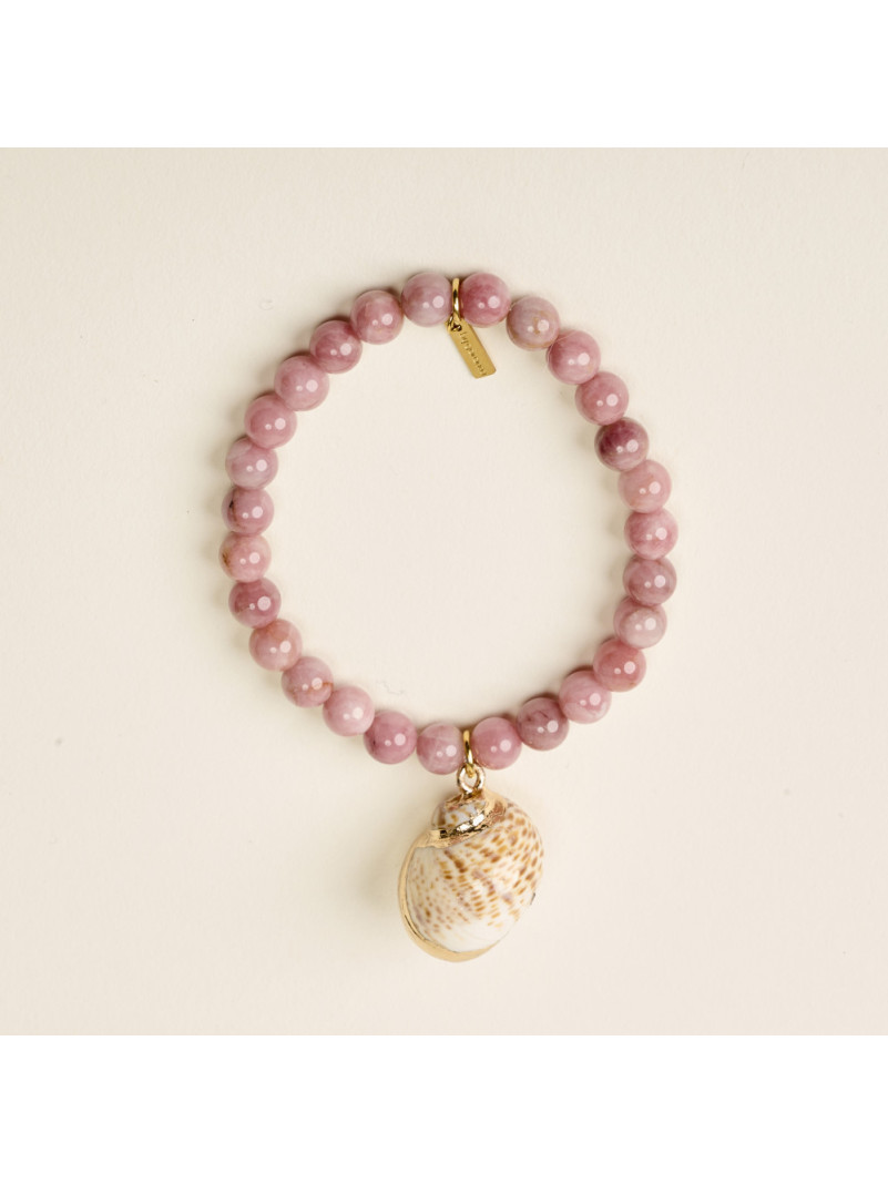 Bracelet By Garance AADA RHODONITE COQUILLAGE