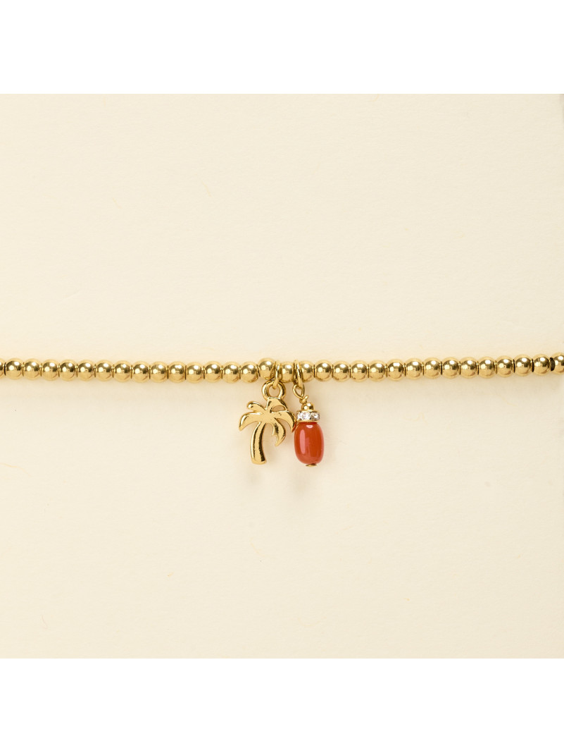 Bracelet By Garance ROXY CORAIL PALMIER