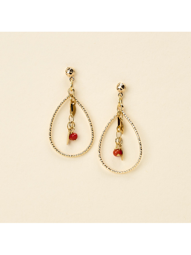 Boucles d'oreilles By Garance ROXA CORAIL