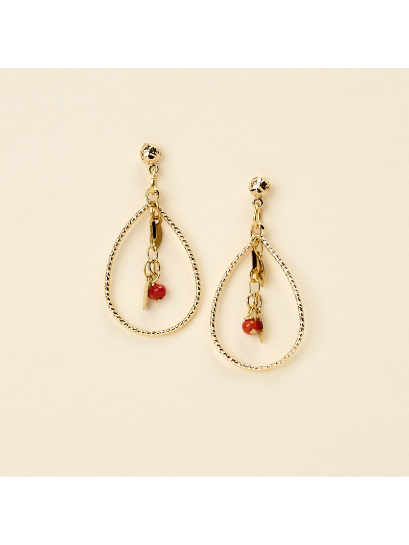 Boucles d'oreilles By Garance ROXA CORAIL