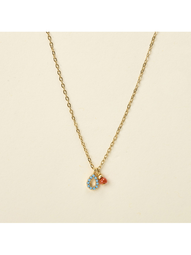 Collier By Garance RANI GOUTTE TURQUOISE