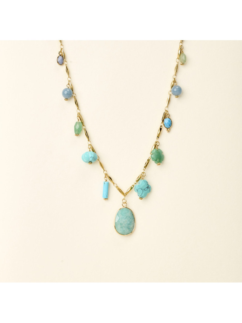 Collier By Garance ALMA TURQUOISE GOUTTE