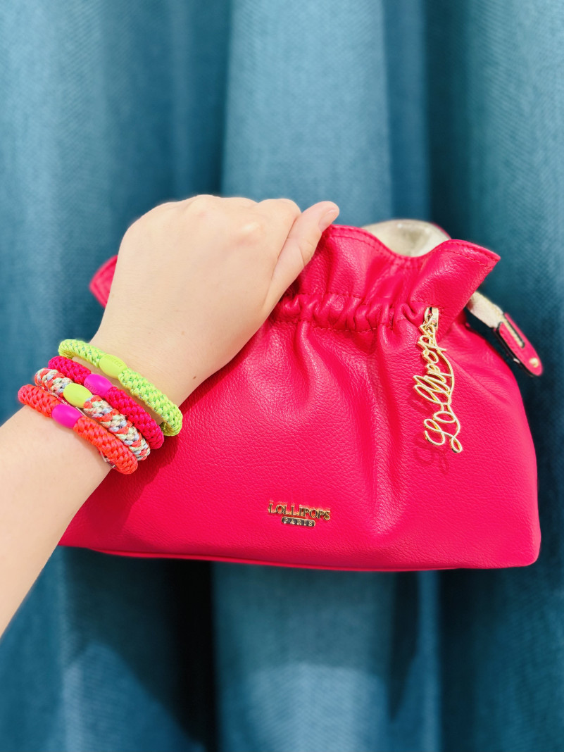 Bracelet Chouchou KKNEKKI lot de 4 couleurs FLUO ROSE VERT