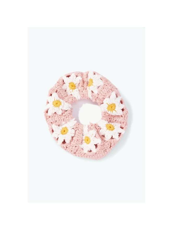 Chouchou au crochet FLOWER PASTEL