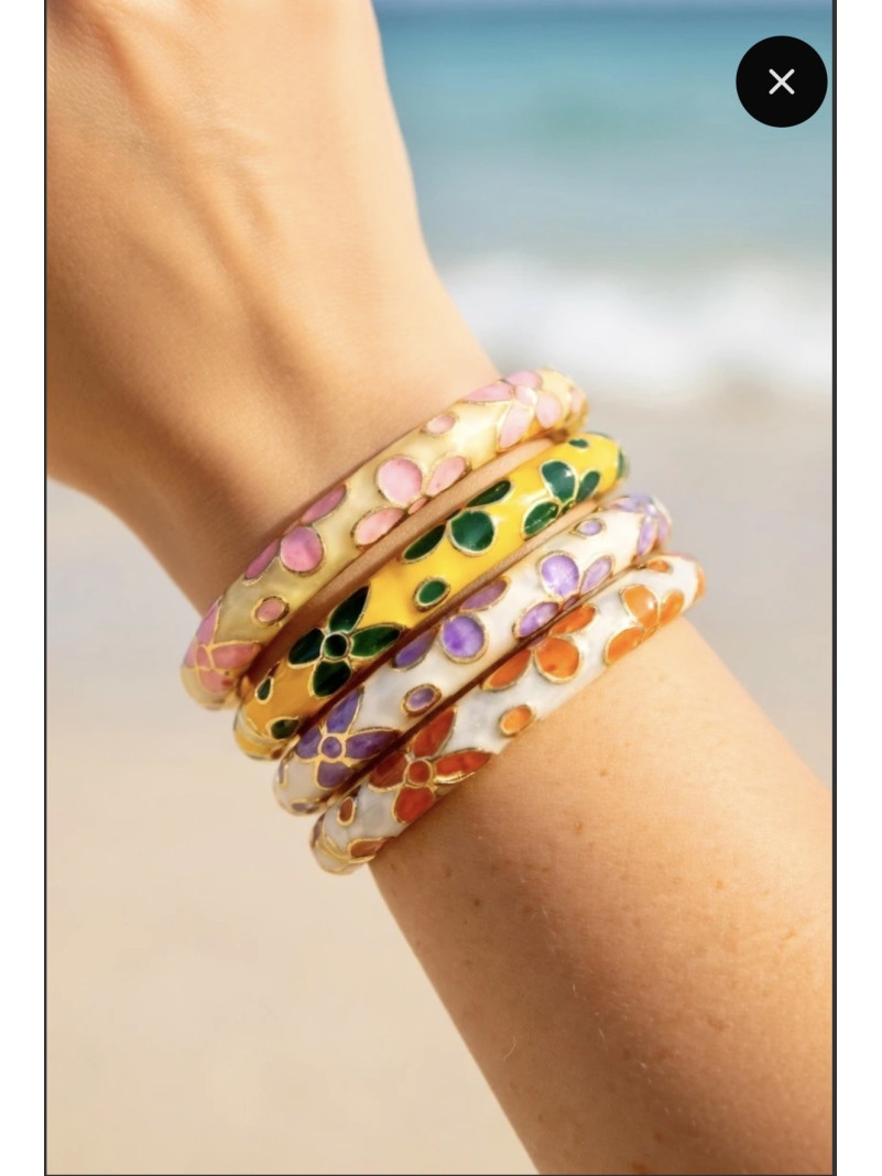 Jonc émaillé FLOWERS LOVER