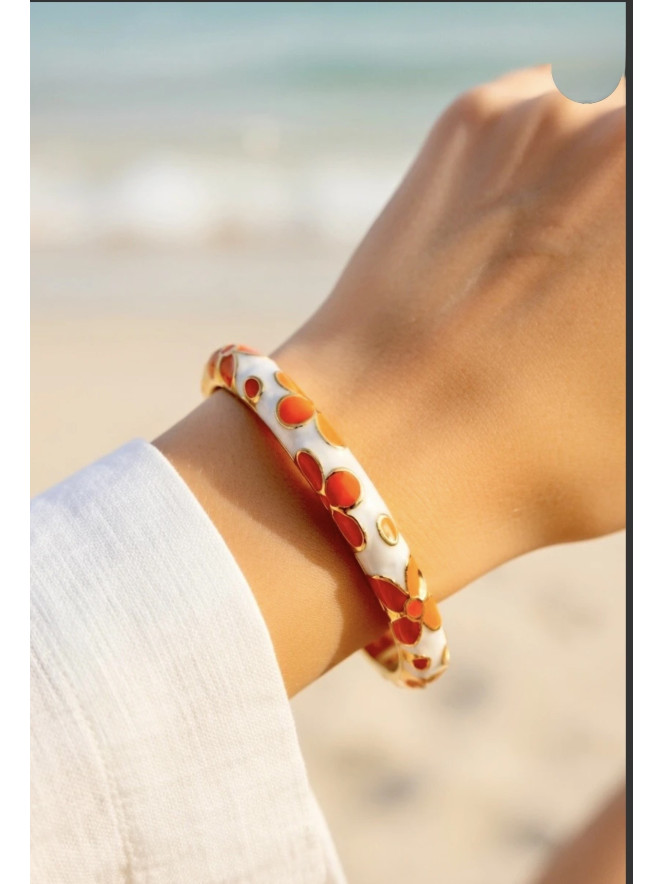 Jonc émaillé FLOWERS LOVER