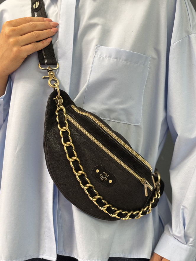 Sac banane Mila Louise PETRA NOIR