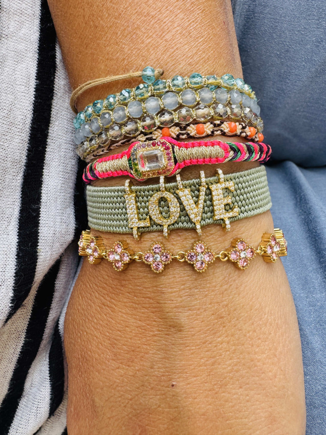 Bracelet HAPPY ROSE CLAIR