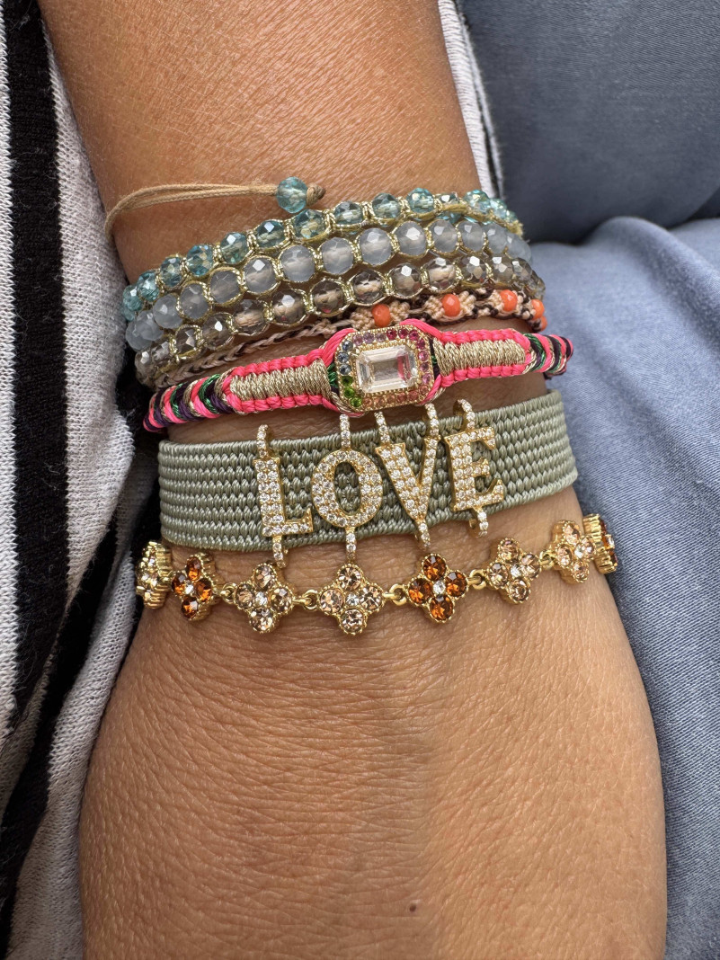 Bracelet HAPPY MARRON