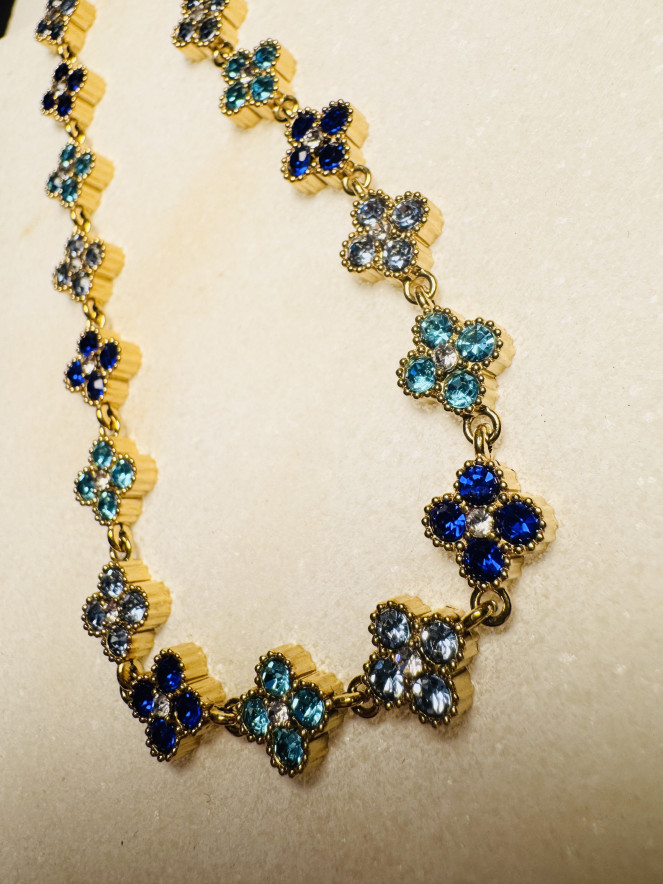 Collier HAPPY BLEU