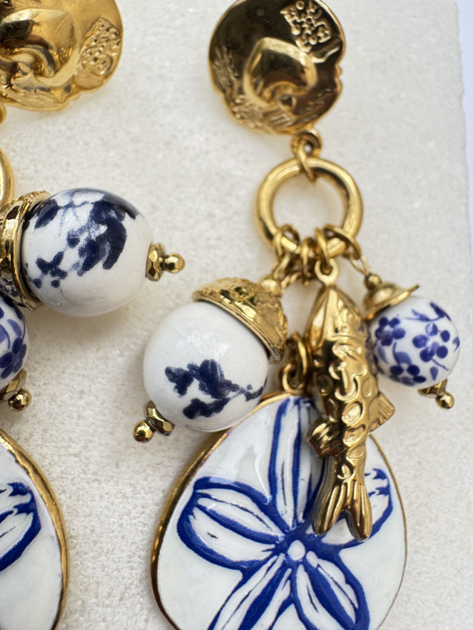 Boucles d'oreilles GRECE FLEUR