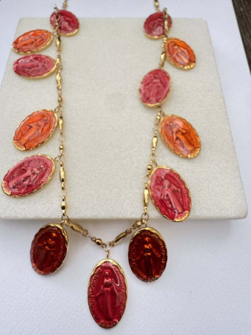 Collier VIERGE ROSE