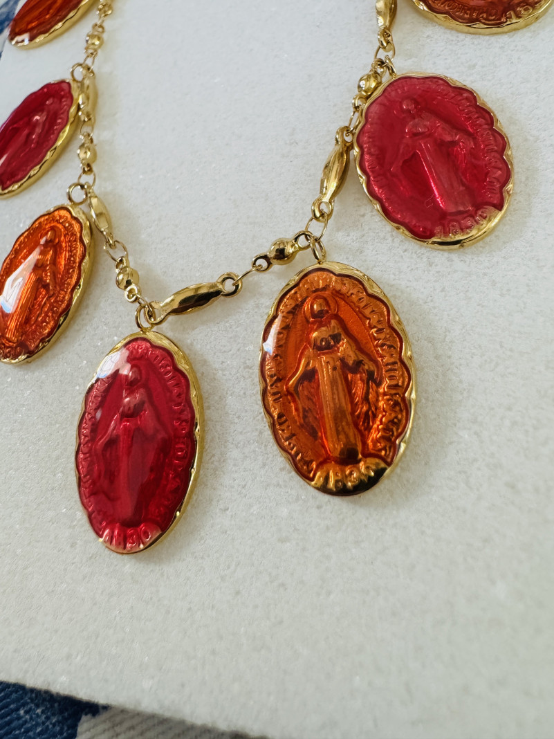 Collier VIERGE ROSE