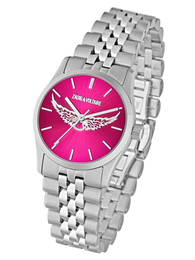 Montre Zadig et Voltaire 30 SMALL AILES ROSE FLUO
