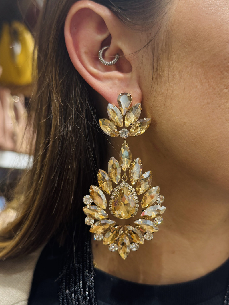 Boucles d'oreilles ELISABETH BIG DORÉ