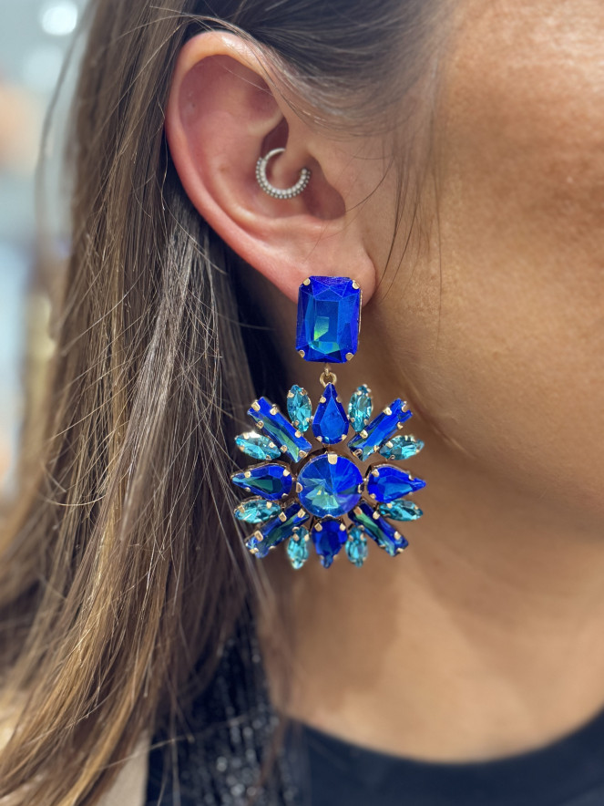 Boucles d'oreilles ELISABETH BLEU