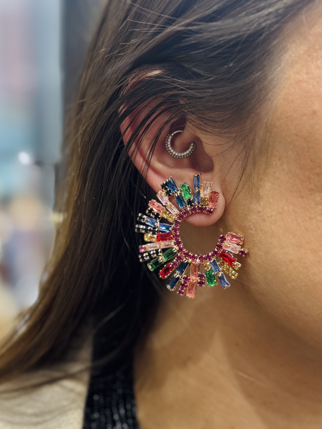 Boucles d'oreilles ELISABETH ÉCLAT MULTI