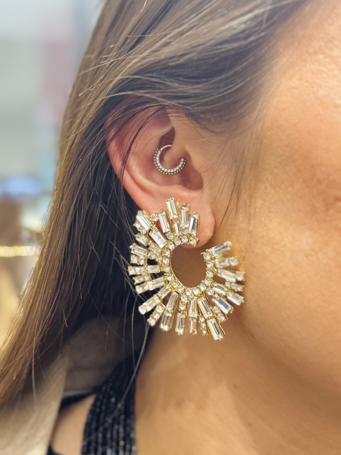 Boucles d'oreilles ELISABETH ÉCLAT DORÉ