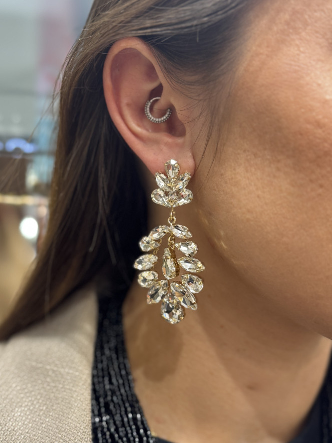 Boucles d'oreilles ELISABETH PM CRISTAL