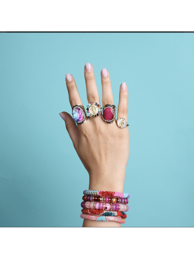 BAGUE DREAM ROSE VIF
