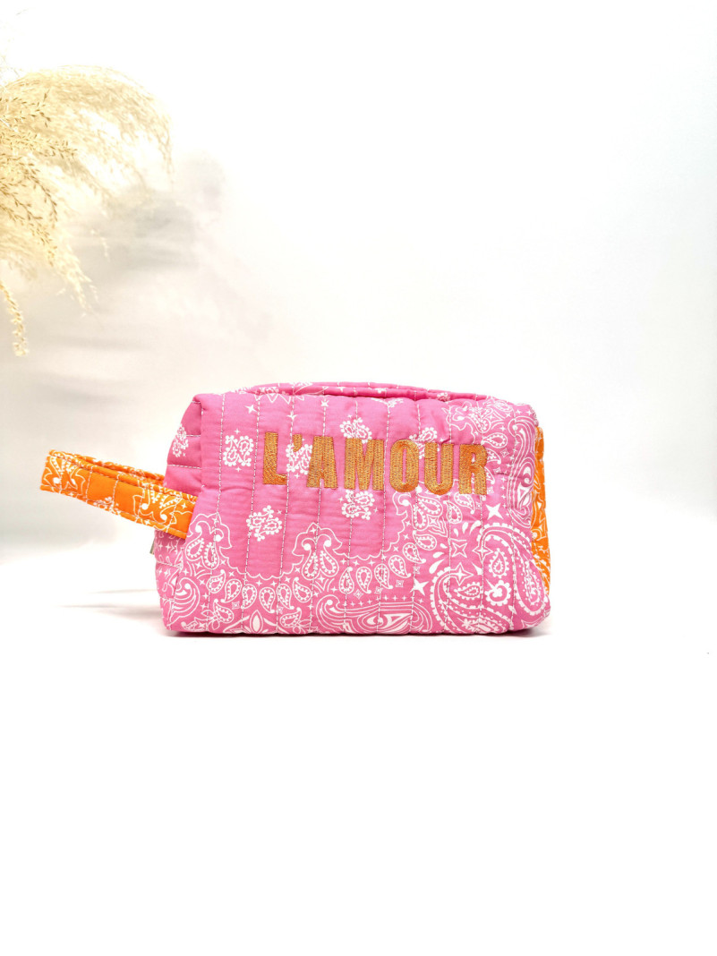 Trousse Bandana rose L'AMOUR
