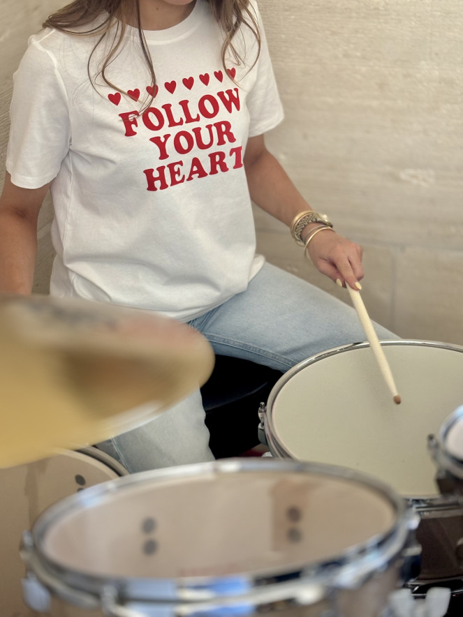 Tee-shirt FOLLOW YOUR HEART