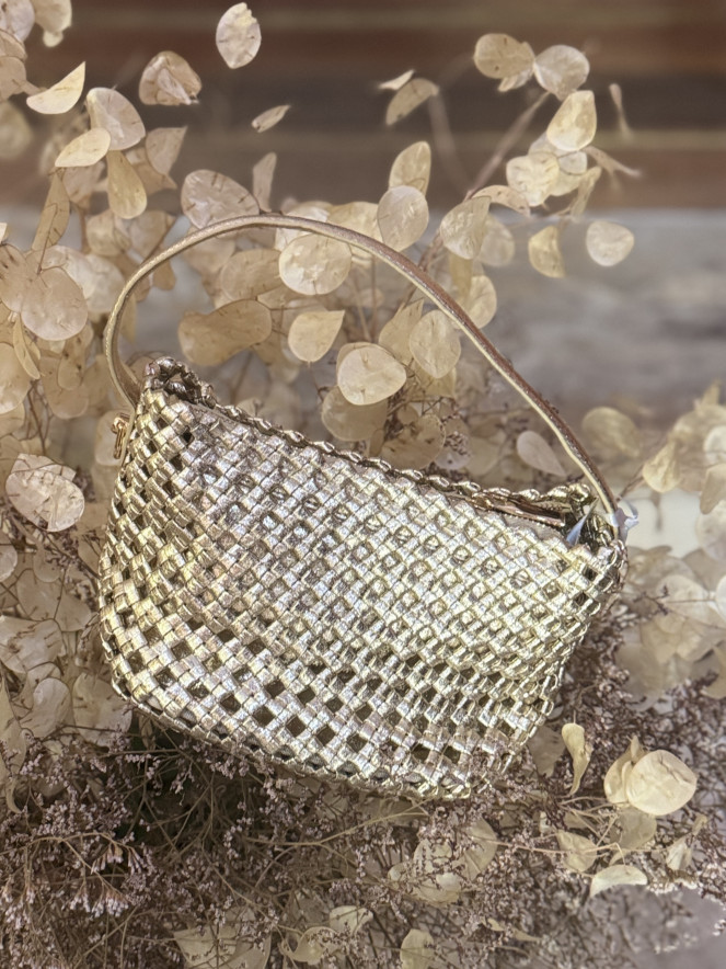 SAC POTRI TRESSE DORÉ