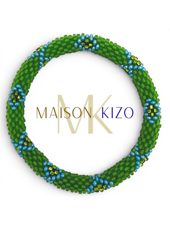 BRACELET NÉPALAIS VERT E66
