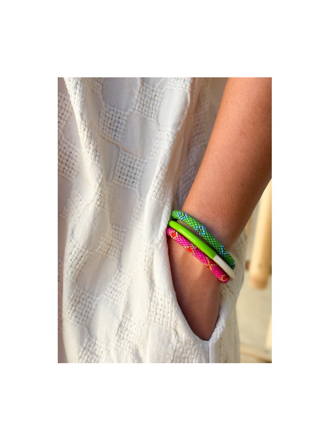 BRACELET NÉPALAIS VERT E66