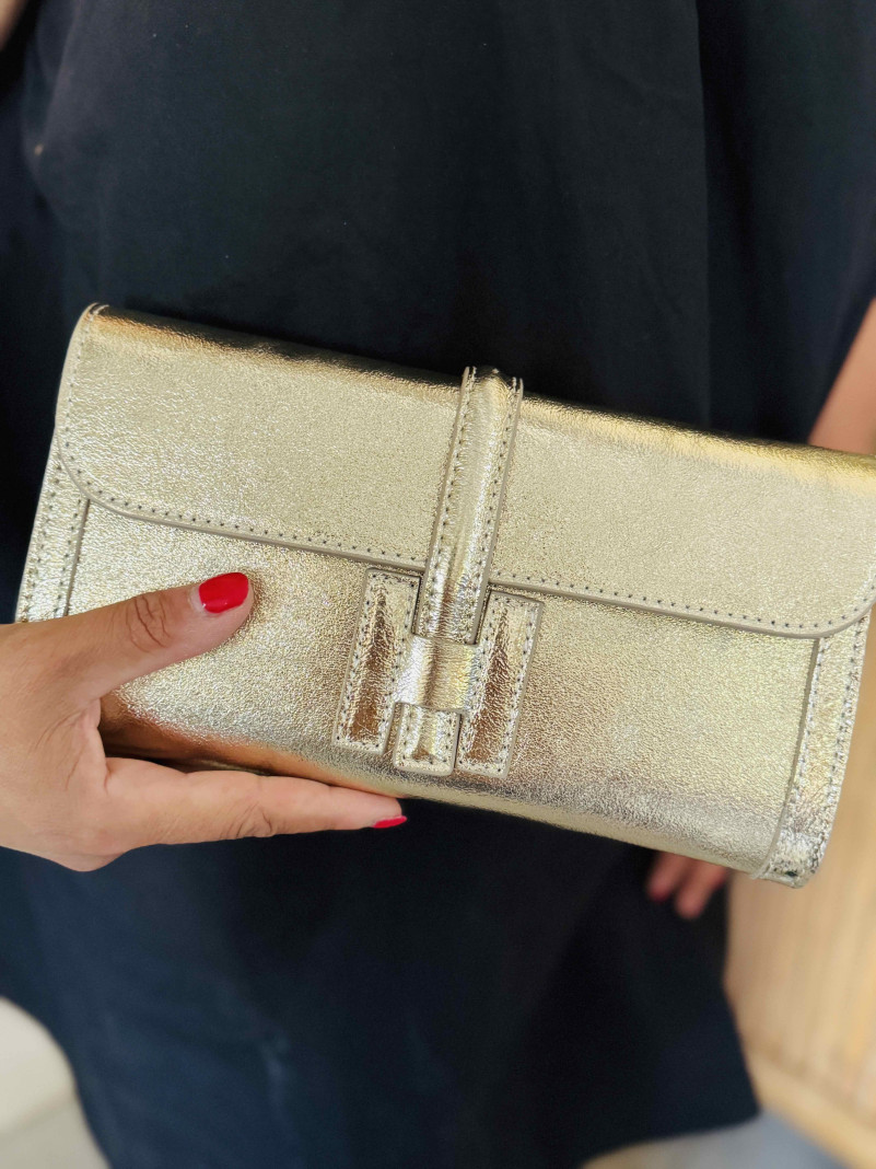 Sac en cuir MAEVA GOLD