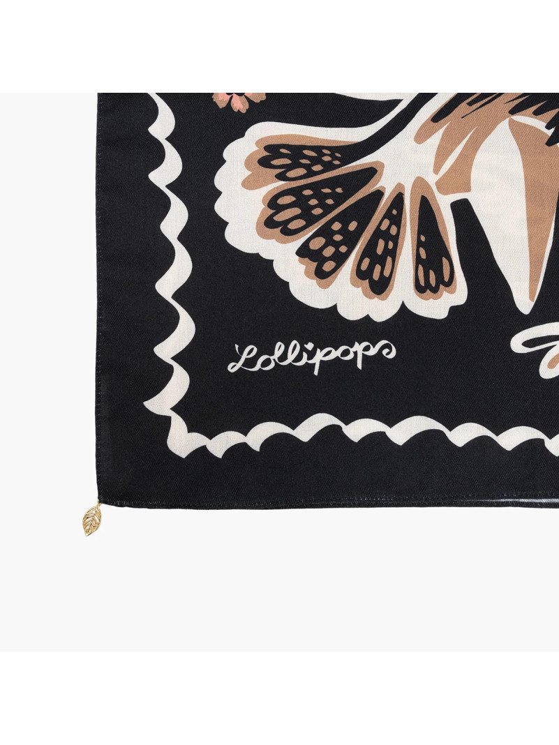Foulard carré Lollipops TEODORA NOIR