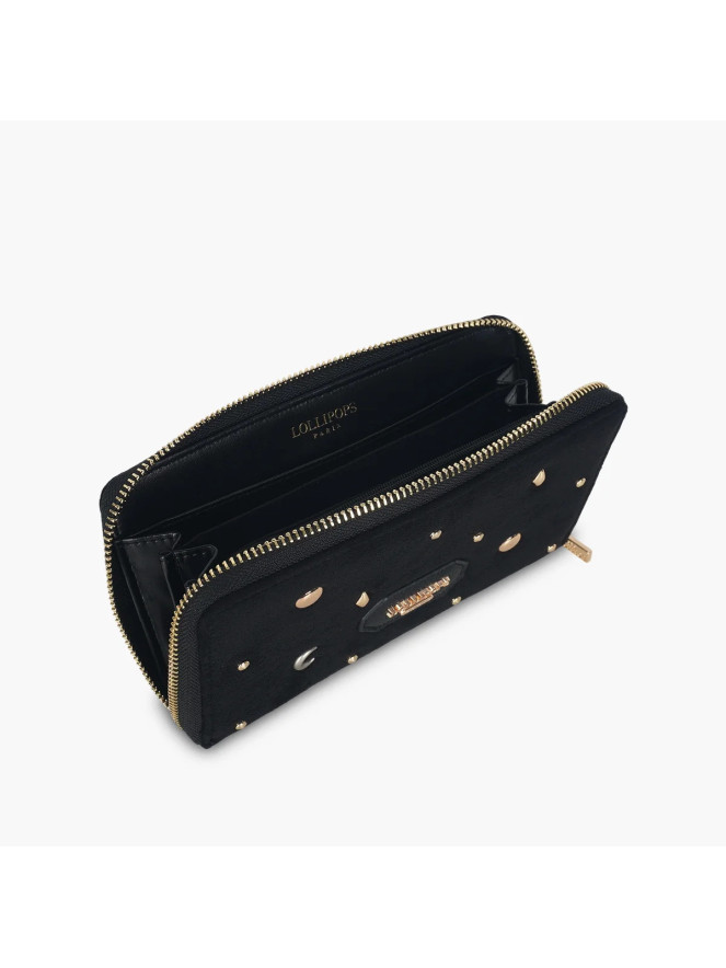 Portefeuille Lollipops TALAYA NOIR CLOUTÉ
