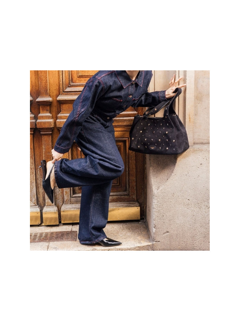 Sac Shopper Lollipops TALAYA NOIR CLOUTÉ