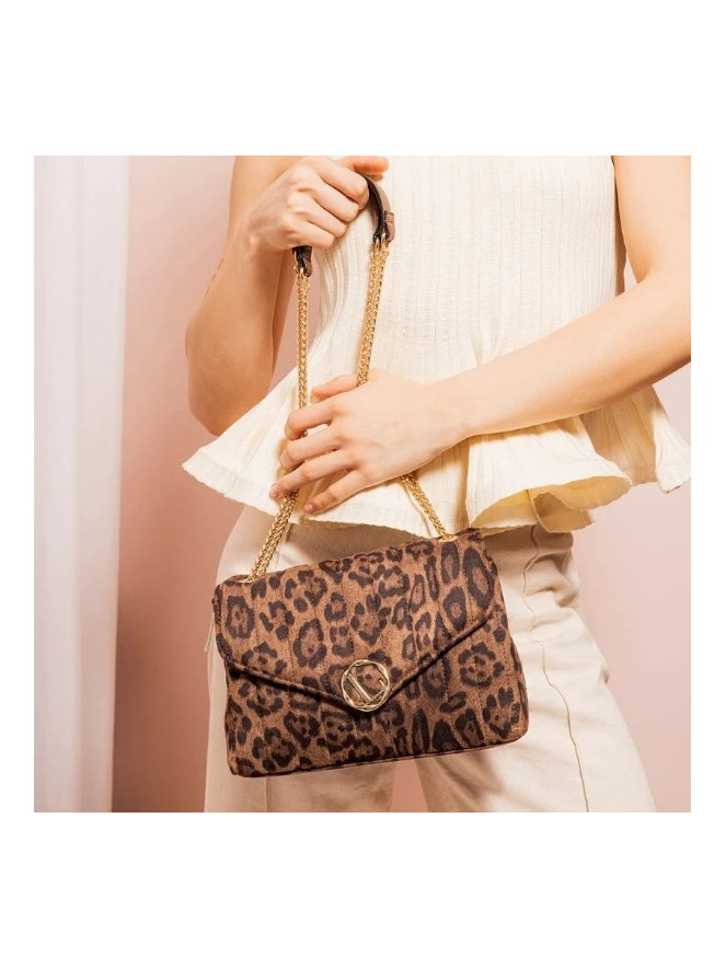 Sac Lollipops TIM LÉOPARD porté épaule