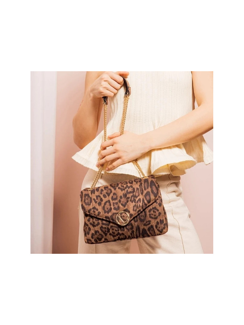 Sac Lollipops TIM LÉOPARD porté épaule