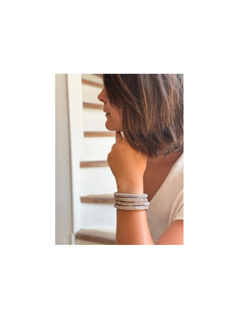 BRACELET NÉPALAIS GRIS G14