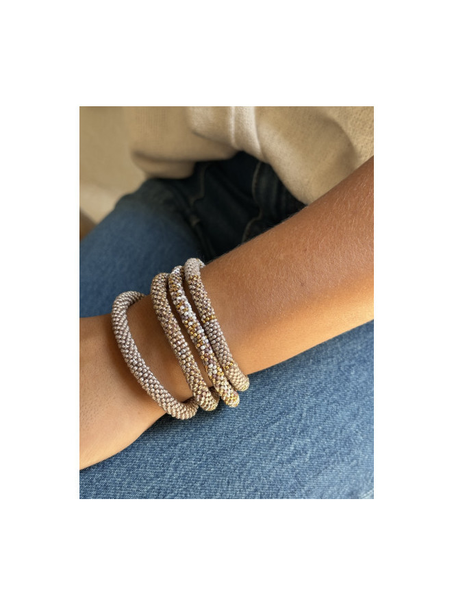 BRACELET NÉPALAIS GRIS G14
