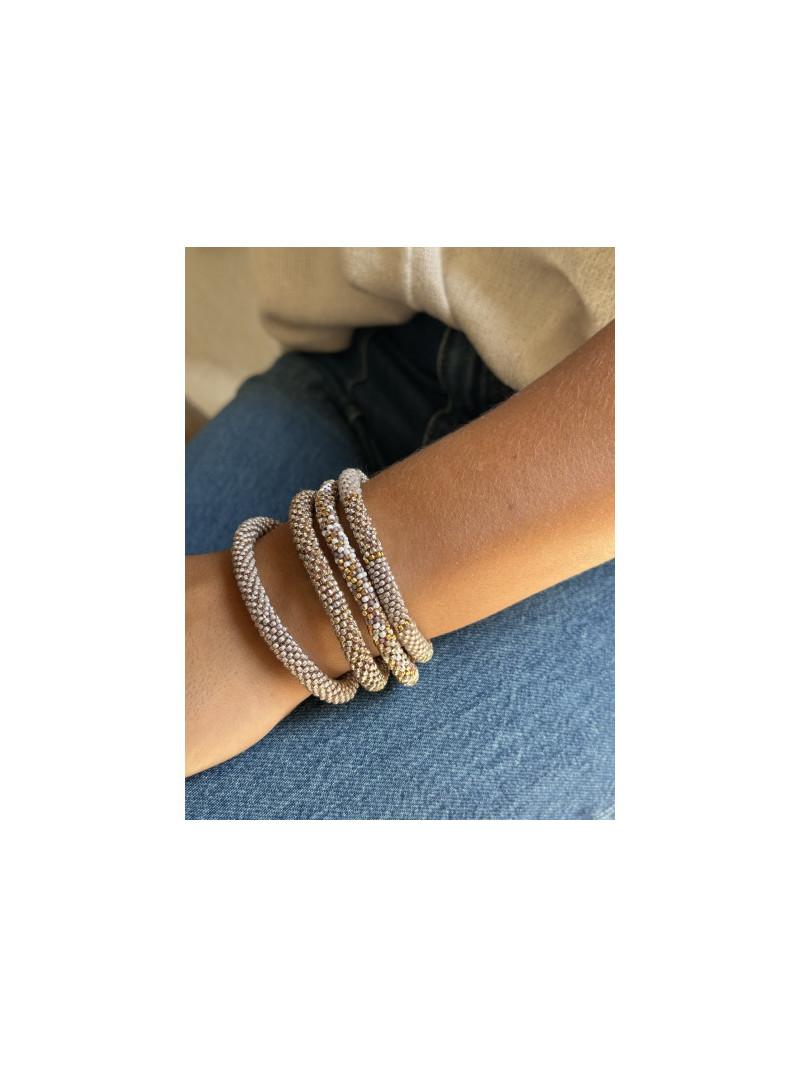 BRACELET NÉPALAIS GRIS G14