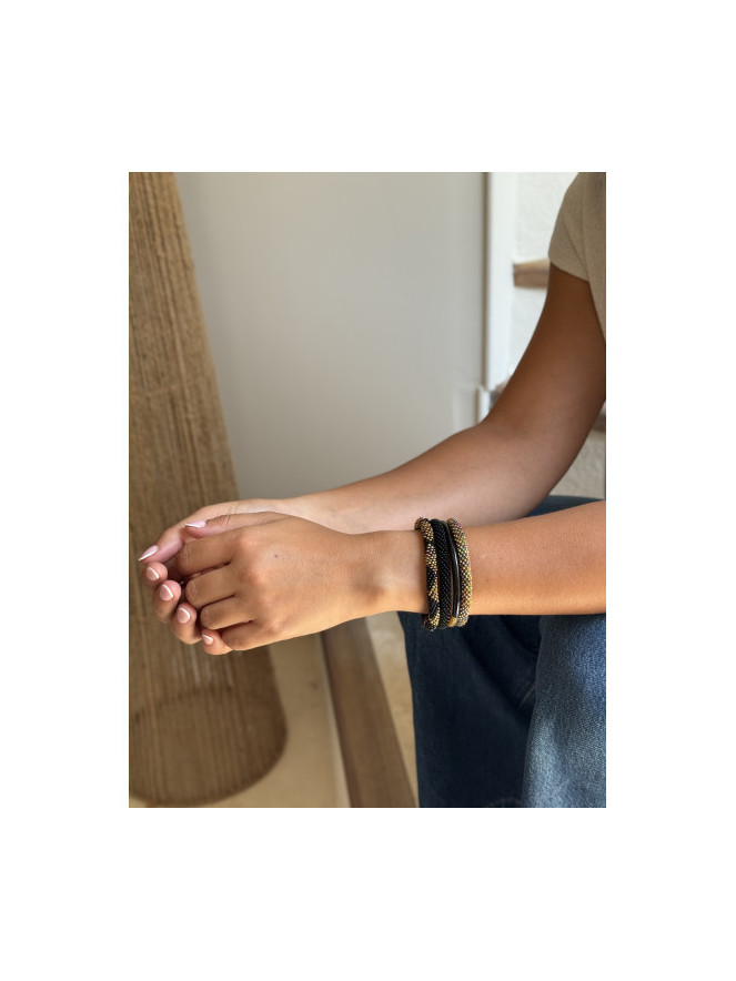 Bracelet NÉPALAIS NOIR MULTI N27