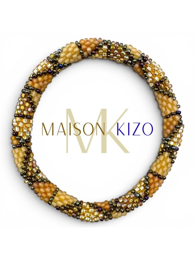 Bracelet NÉPALAIS CAMEL JAUNE F19