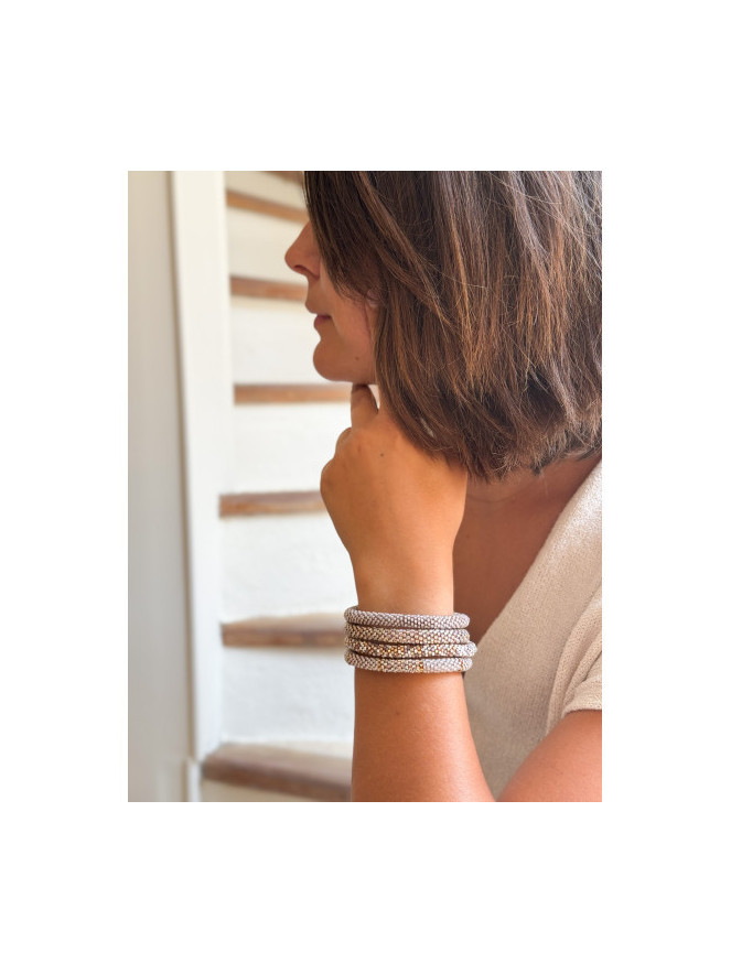 BRACELET NÉPALAIS GRIS F10