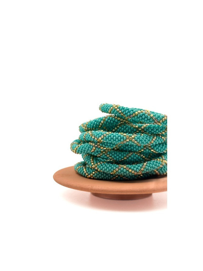 Bracelet NEPALAIS TURQUOISE doré E39