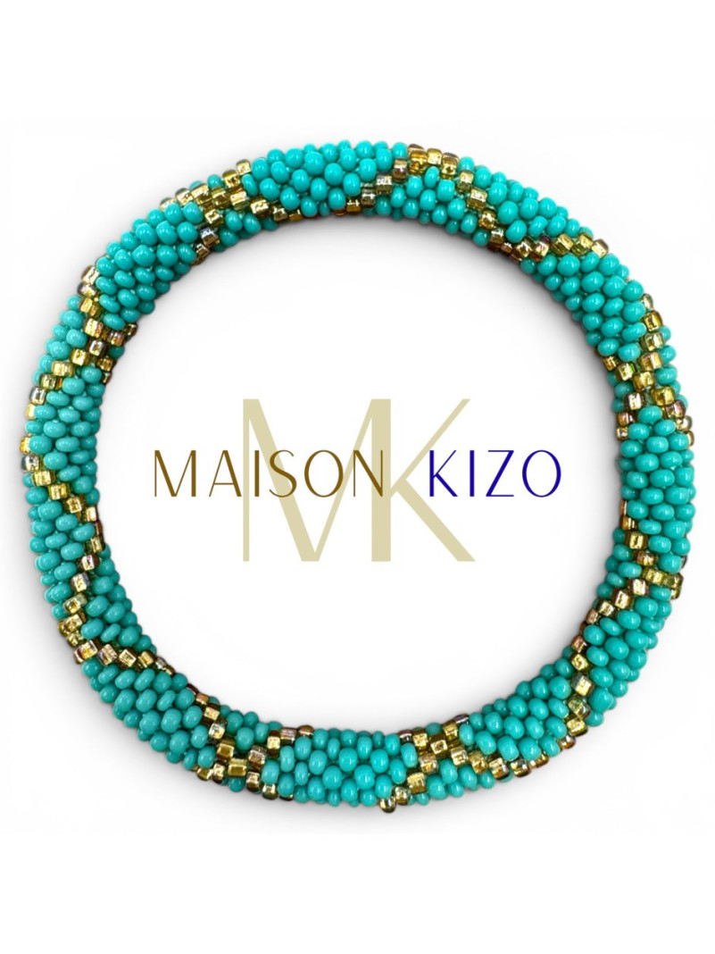 Bracelet NEPALAIS TURQUOISE doré E39