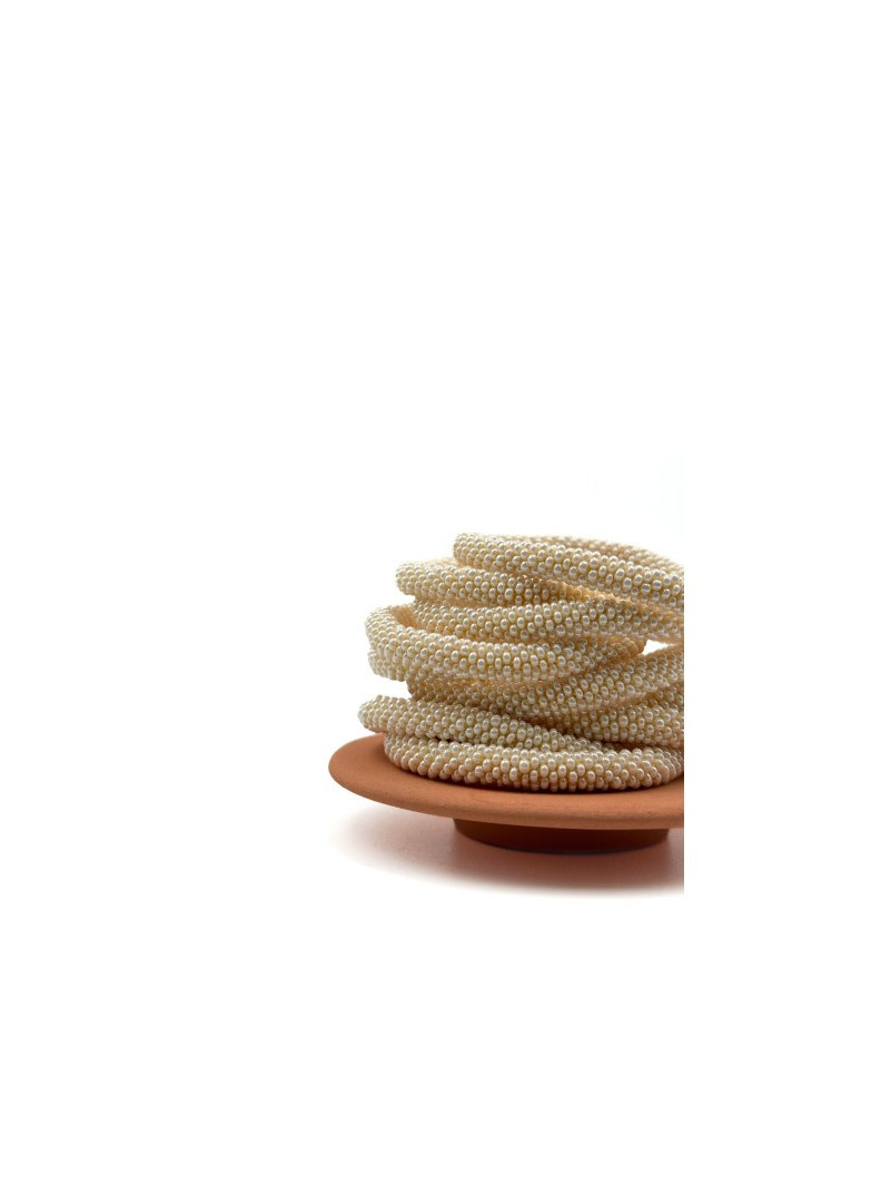 BRACELET NÉPALAIS IVOIRE PERLÉ E19
