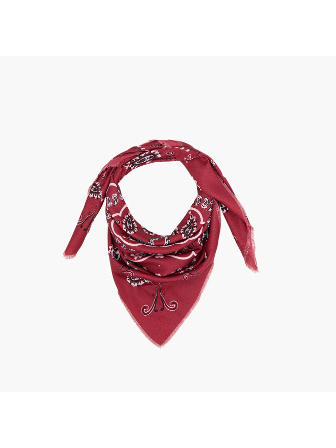 Foulard carré Lollipops TRICIA BORDEAUX