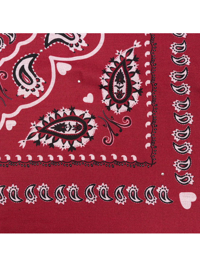 Foulard carré Lollipops TRICIA BORDEAUX