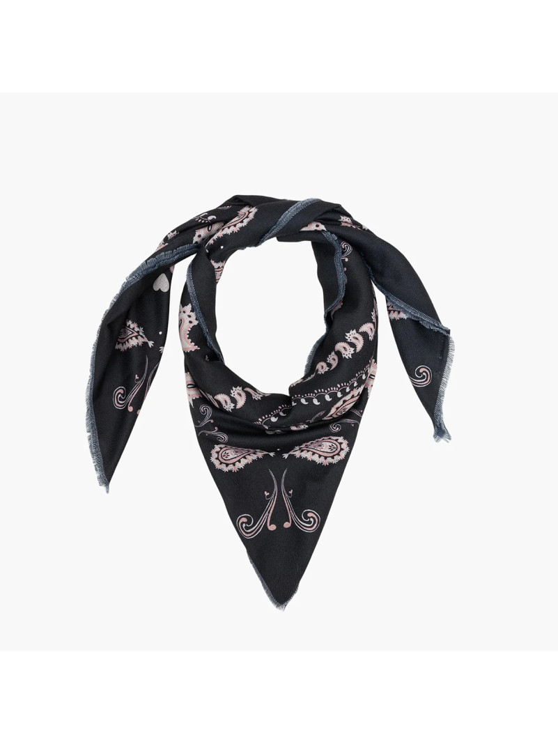 Foulard carré Lollipops TRICIA NOIR