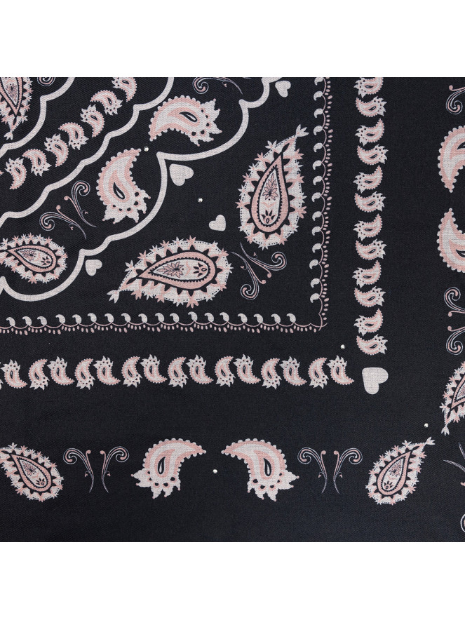Foulard carré Lollipops TRICIA NOIR